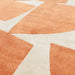 Asiatic romy 05 kite orange Orange Living Room Geometric Rug.