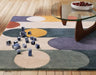 Asiatic romy 07 morse multi Multicoloured Living Room Geometric Rug.