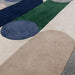 Asiatic romy 08 morse blue Blue, Ivory Living Room Geometric Rug.