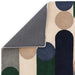 Asiatic romy 08 morse blue Blue, Ivory Living Room Geometric Rug.