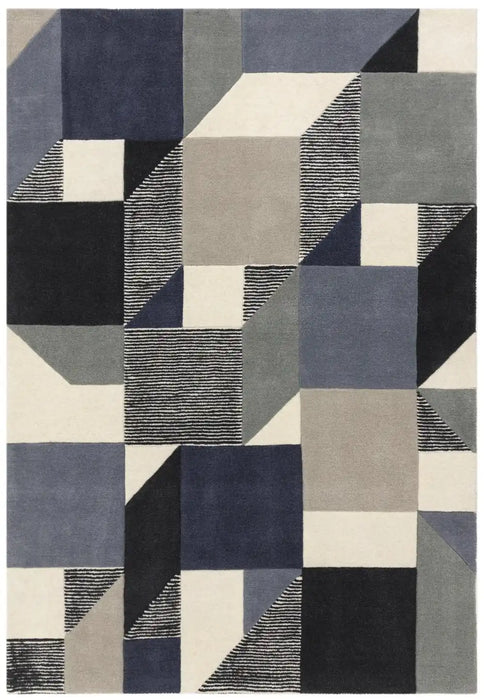 Asiatic matrix asiatic 101 memphis blue Blue Living Room Wool Rug.