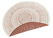 NorthRugs twin reversible circles indoor outdoor 103102 terra cream Orange, Cream Living Room  Rug.
