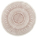 NorthRugs twin reversible circles indoor outdoor 103102 terra cream Orange, Cream Living Room  Rug.