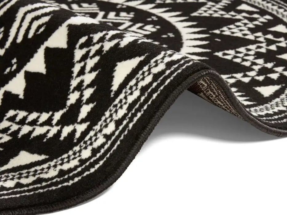 Hanse Home celebration 103441 black Black Living Room Geometric Rug.