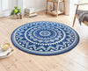 Hanse Home celebration 103442 blue Blue Living Room Geometric Rug.