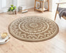 Hanse Home celebration 103443 brown Brown Living Room Geometric Rug.