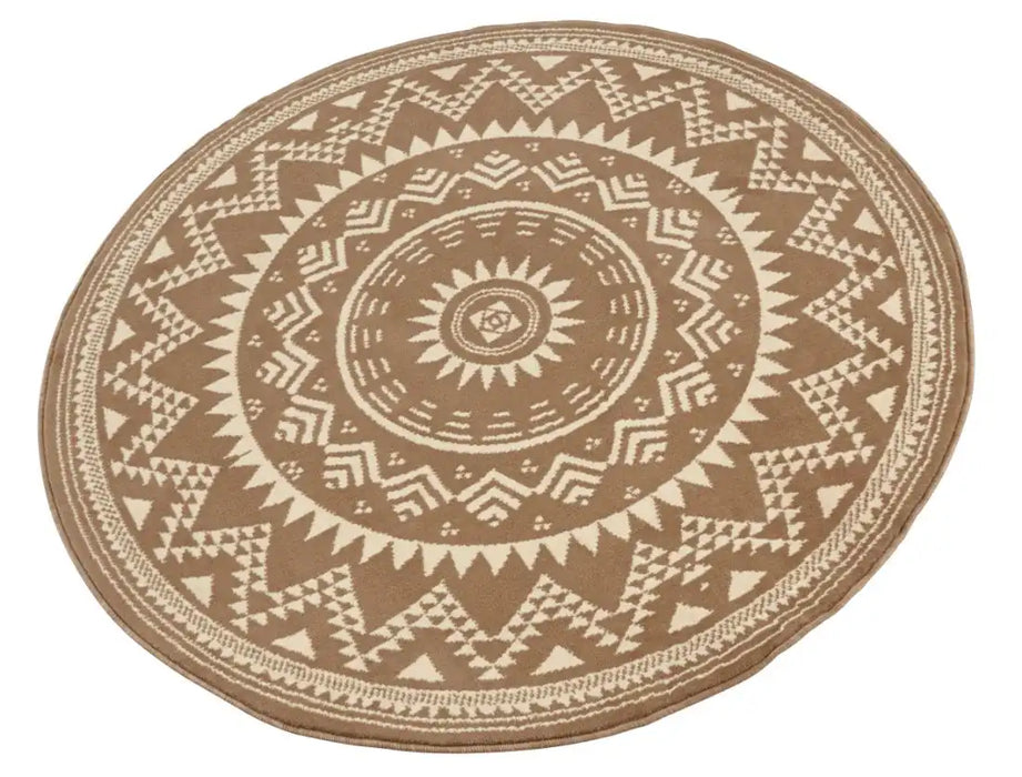 Hanse Home celebration 103443 brown Brown Living Room Geometric Rug.