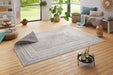 Lucy Lauren 2 pops double sided indoor outdoor 104252 silver Grey Living Room Flat Weave Rug.