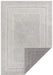 Lucy Lauren 2 pops double sided indoor outdoor 104252 silver Grey Living Room Flat Weave Rug.