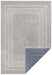 Lucy Lauren 2 pops double sided indoor outdoor 104254 blue Blue, Ivory Living Room Flat Weave Rug.