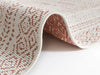 Lucy Lauren 2 pops double sided indoor outdoor 104256 terra Orange Living Room Flat Weave Rug.