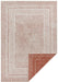 Lucy Lauren 2 pops double sided indoor outdoor 104256 terra Orange Living Room Flat Weave Rug.