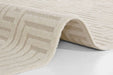 Elle Decoration new york hans 105091 cream Ivory, Cream Living Room Geometric Rug.