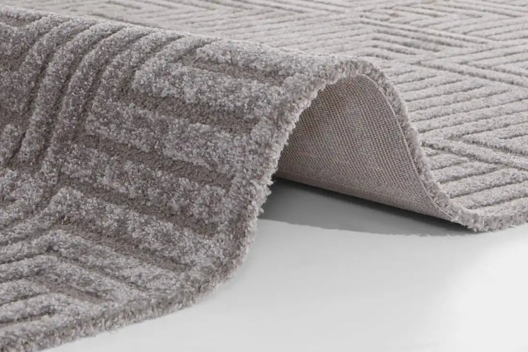 Elle Decoration new york hans 105092 grey Grey Living Room Geometric Rug.