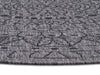 NorthRugs twin reversible circles indoor outdoor 105476 night silver Grey Living Room  Rug.