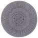 NorthRugs twin reversible circles indoor outdoor 105476 night silver Grey Living Room  Rug.