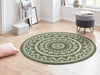 Hanse Home celebration 105504 green Green Living Room Geometric Rug.