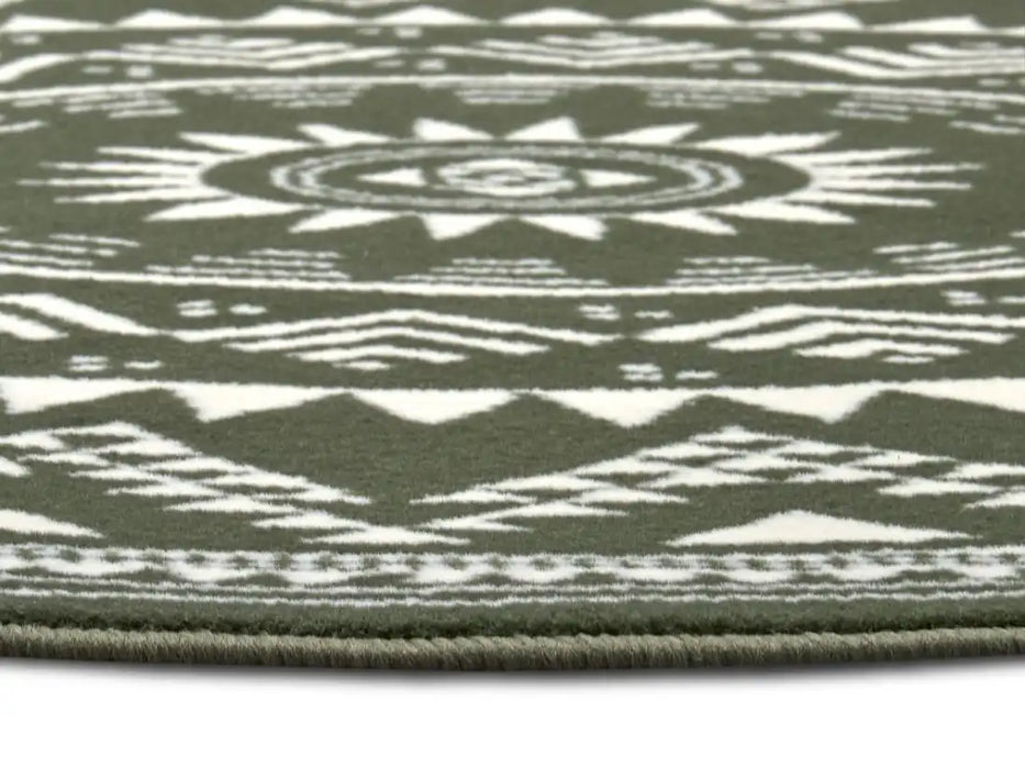 Hanse Home celebration 105504 green Green Living Room Geometric Rug.