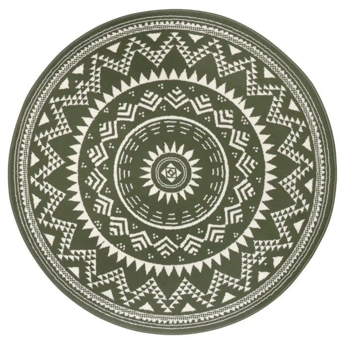 Hanse Home celebration 105504 green Green Living Room Geometric Rug.