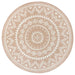 Hanse Home celebration 105505 ivory Ivory Living Room Geometric Rug.