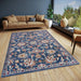 Hanse Home luxor 105634 blue  Living Room  Rug.