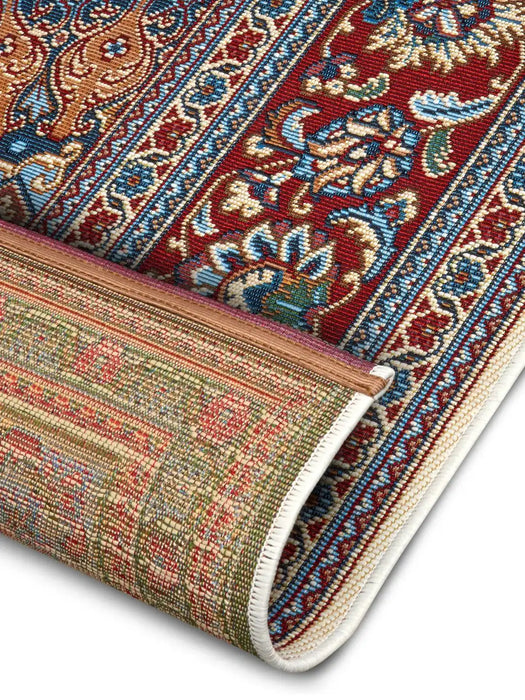Hanse Home flair orient 105714 cream red Ivory, Red Living Room Washable Rug.
