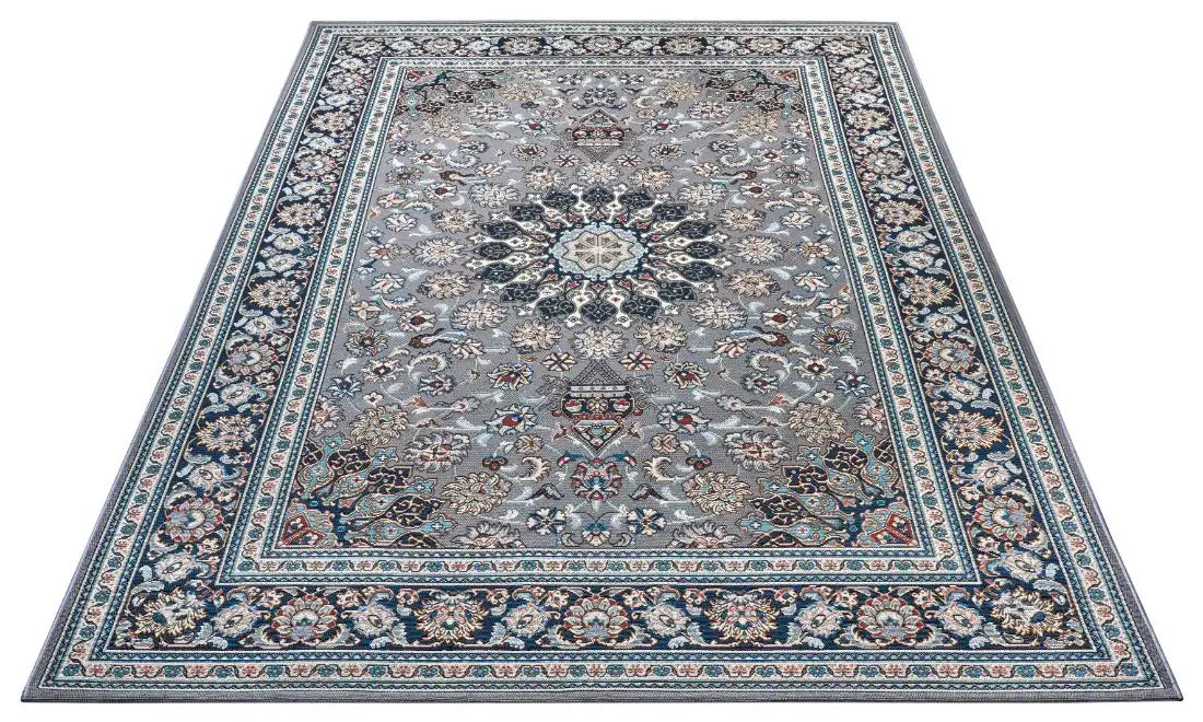 Hanse Home flair orient 105717 grey blue Blue, Grey Living Room Washable Rug.