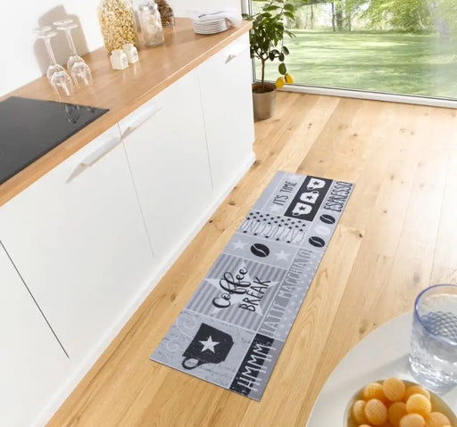 Zala Living cook and clean 105723 coffee grey Grey Kitchen   Rug.