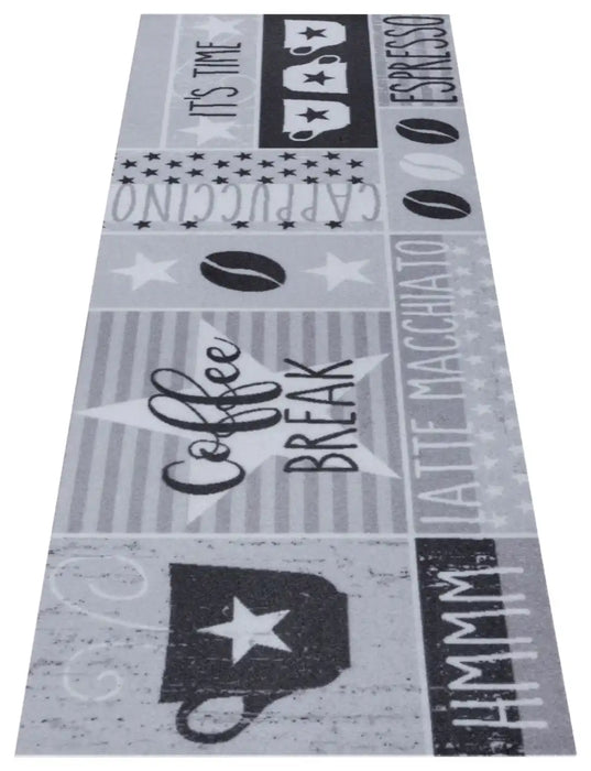 Zala Living cook and clean 105723 coffee grey Grey Kitchen   Rug.