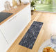 Zala Living cook and clean 105726 coffee black Black Kitchen   Rug.