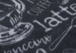 Zala Living cook and clean 105726 coffee black Black Kitchen   Rug.