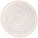 NorthRugs twin reversible circles indoor outdoor 105786 ochre Yellow, Ivory Living Room  Rug.
