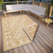 NorthRugs twin 105789 ochre Yellow, Ivory Living Room  Rug.