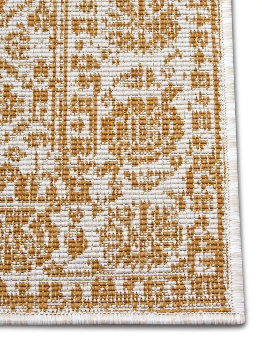 NorthRugs twin 105789 ochre Yellow, Ivory Living Room  Rug.