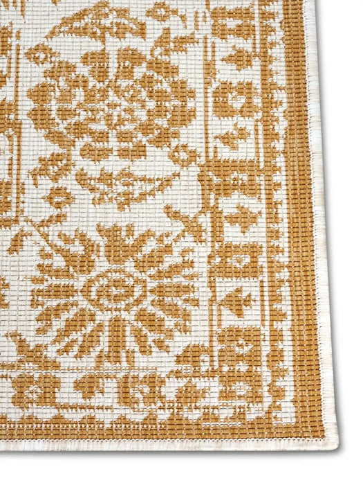 NorthRugs twin 105789 ochre Yellow, Ivory Living Room  Rug.