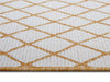 NorthRugs twin 105793 ochre Yellow, Ivory Living Room  Rug.