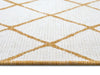 NorthRugs twin 105793 ochre Yellow, Ivory Living Room  Rug.