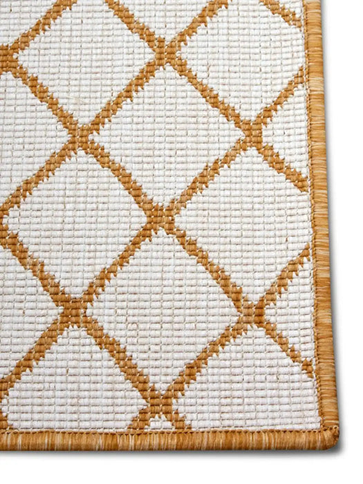 NorthRugs twin 105793 ochre Yellow, Ivory Living Room  Rug.