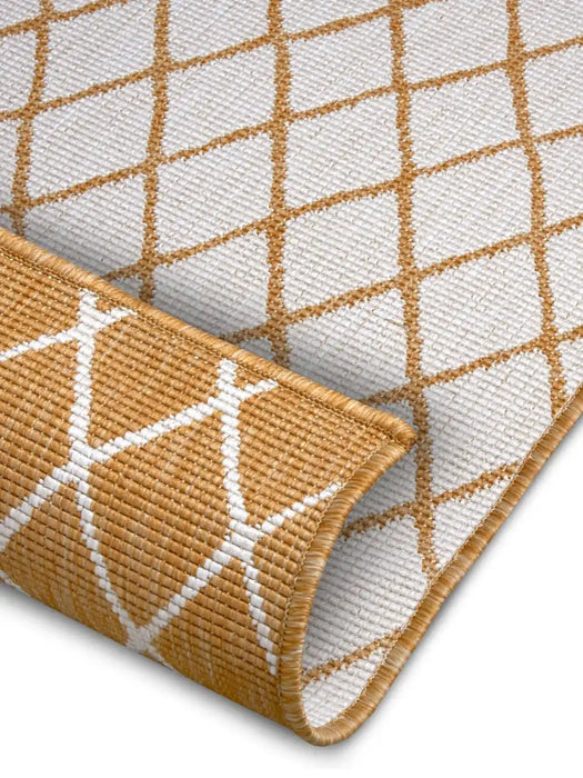 NorthRugs twin 105793 ochre Yellow, Ivory Living Room  Rug.