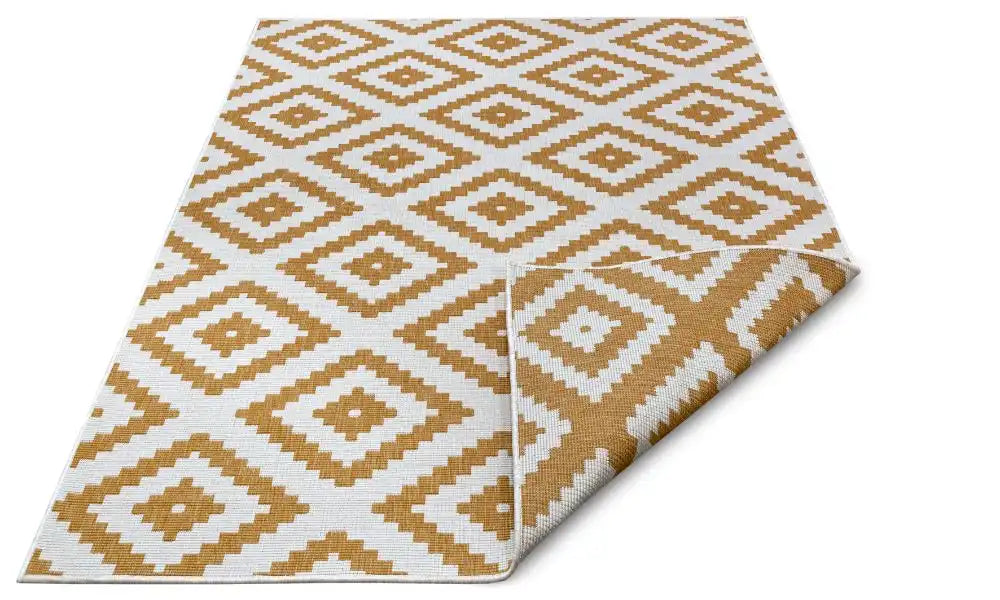 NorthRugs twin 105794 ochre Yellow, Ivory Living Room  Rug.