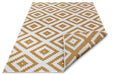 NorthRugs twin 105794 ochre Yellow, Ivory Living Room  Rug.
