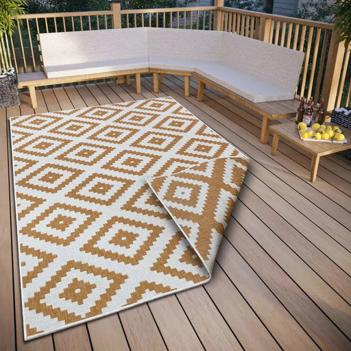 NorthRugs twin 105794 ochre Yellow, Ivory Living Room  Rug.