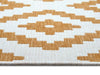 NorthRugs twin 105794 ochre Yellow, Ivory Living Room  Rug.