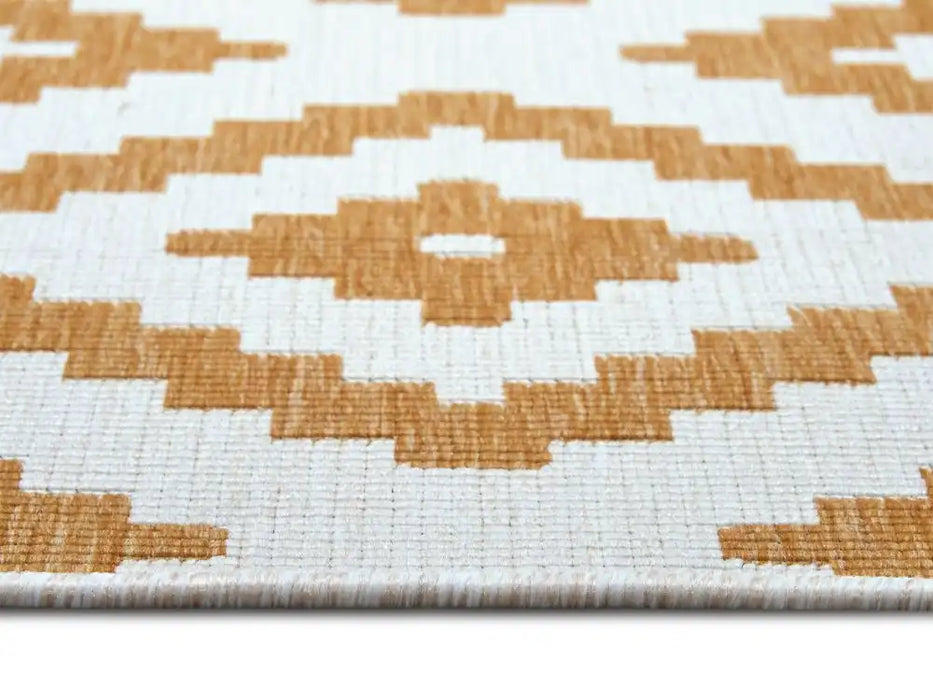 NorthRugs twin 105794 ochre Yellow, Ivory Living Room  Rug.