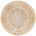 NorthRugs twin reversible circles indoor outdoor 105799 ochre Yellow, Ivory Living Room  Rug.