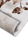 Hanse Home shine 105821 white brown Brown, Ivory Living Room  Rug.