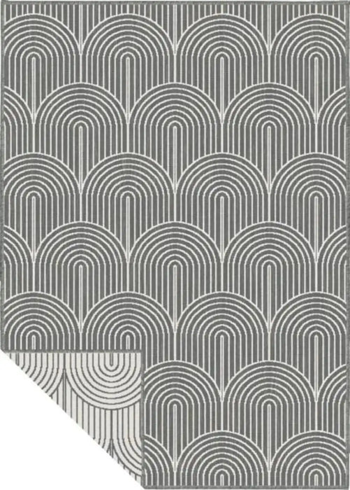 Hanse Home pangli indoor outdoor 105851 silver Grey Living Room Geometric Rug.