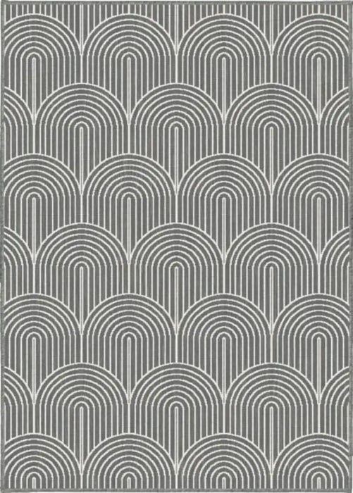 Hanse Home pangli indoor outdoor 105851 silver Grey Living Room Geometric Rug.