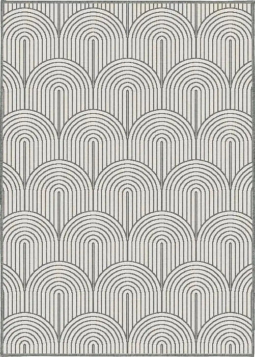 Hanse Home pangli indoor outdoor 105851 silver Grey Living Room Geometric Rug.