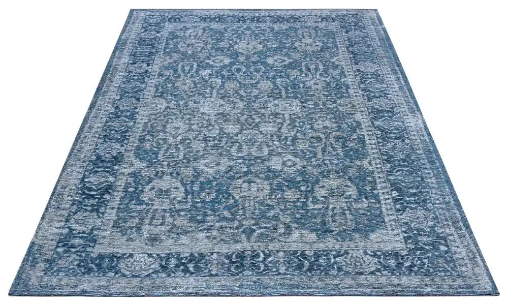 Hanse Home catania 105886 blue Blue Living Room  Rug.